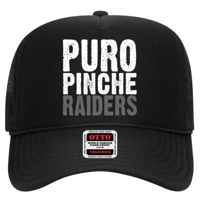 Puro Pinche Raiders High Crown Mesh Back Trucker Hat