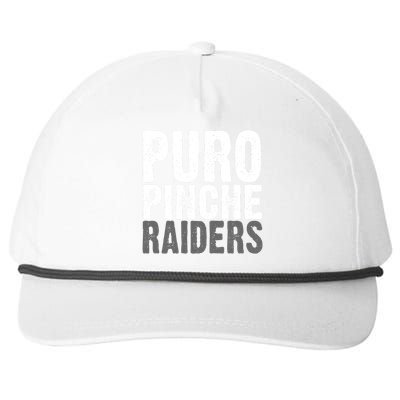 Puro Pinche Raiders Snapback Five-Panel Rope Hat