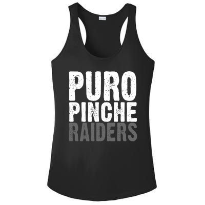 Puro Pinche Raiders Ladies PosiCharge Competitor Racerback Tank