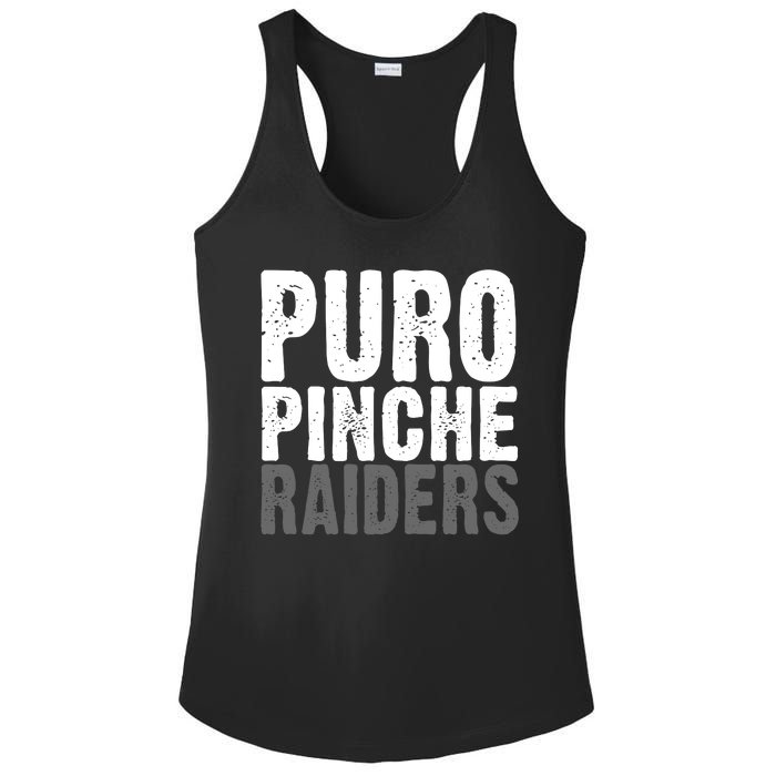 Puro Pinche Raiders Ladies PosiCharge Competitor Racerback Tank