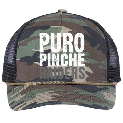 Puro Pinche Raiders Retro Rope Trucker Hat Cap