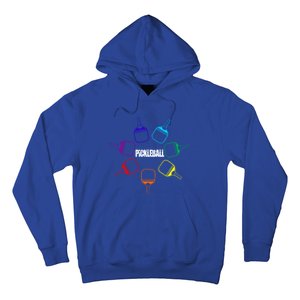 Pickleball Paddle Rainbow Funny Gift For Pickleball Fan Gift Hoodie