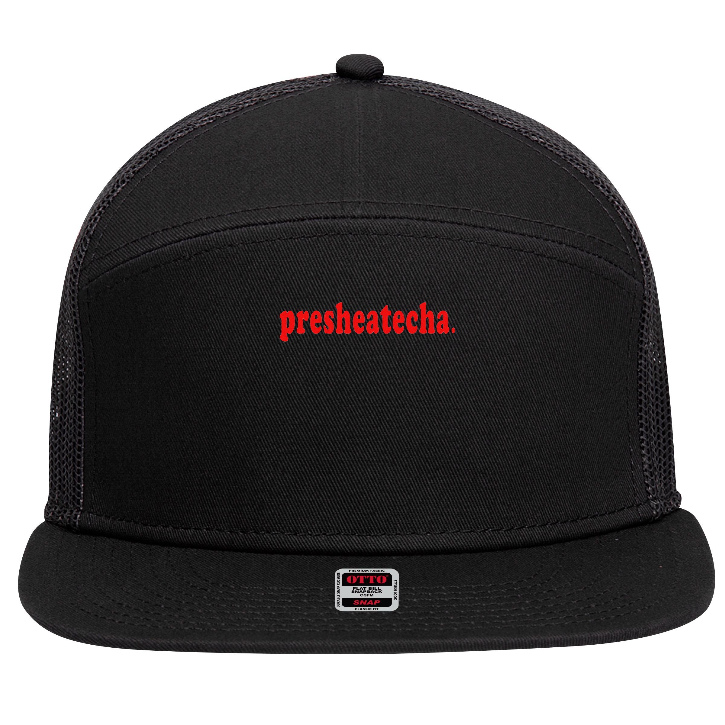 Presheatecha 7 Panel Mesh Trucker Snapback Hat