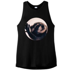 Pedro Pedro Racoon Dance Popular Internet Meme Racoon Day Ladies PosiCharge Tri-Blend Wicking Tank