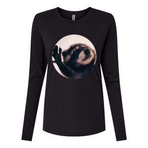 Pedro Pedro Racoon Dance Popular Internet Meme Racoon Day Womens Cotton Relaxed Long Sleeve T-Shirt