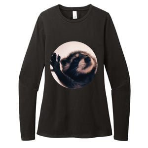 Pedro Pedro Racoon Dance Popular Internet Meme Racoon Day Womens CVC Long Sleeve Shirt