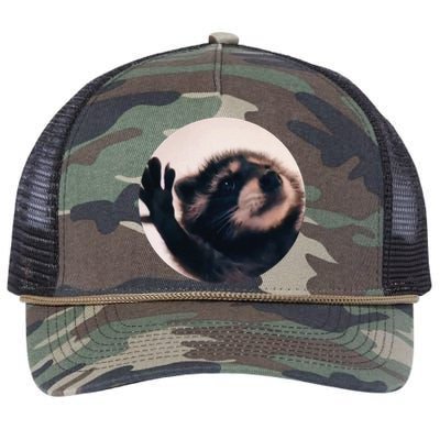 Pedro Pedro Racoon Dance Popular Internet Meme Racoon Day Retro Rope Trucker Hat Cap