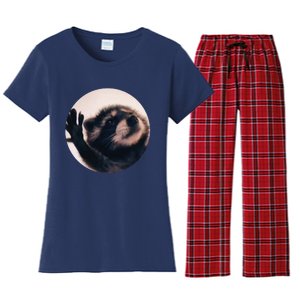 Pedro Pedro Racoon Dance Popular Internet Meme Racoon Day Women's Flannel Pajama Set