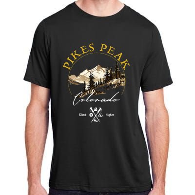 Pikes Peak Retro Vintage Apparel Pikes Peak Souvenir Adult ChromaSoft Performance T-Shirt