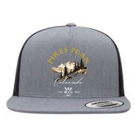 Pikes Peak Retro Vintage Apparel Pikes Peak Souvenir Flat Bill Trucker Hat