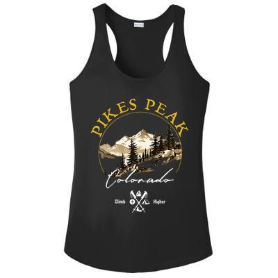 Pikes Peak Retro Vintage Apparel Pikes Peak Souvenir Ladies PosiCharge Competitor Racerback Tank