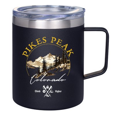Pikes Peak Retro Vintage Apparel Pikes Peak Souvenir 12oz Stainless Steel Coffee Mug