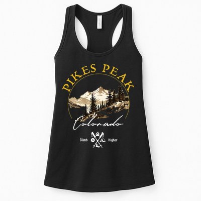Pikes Peak Retro Vintage Apparel Pikes Peak Souvenir Womens Tank Top