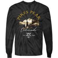 Pikes Peak Retro Vintage Apparel Pikes Peak Souvenir Tie-Dye Long Sleeve Shirt