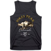 Pikes Peak Retro Vintage Apparel Pikes Peak Souvenir Tank Top