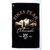 Pikes Peak Retro Vintage Apparel Pikes Peak Souvenir Golf Towel