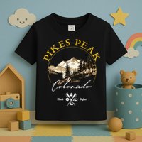 Pikes Peak Retro Vintage Apparel Pikes Peak Souvenir Toddler T-Shirt