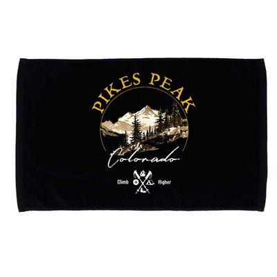 Pikes Peak Retro Vintage Apparel Pikes Peak Souvenir Microfiber Hand Towel