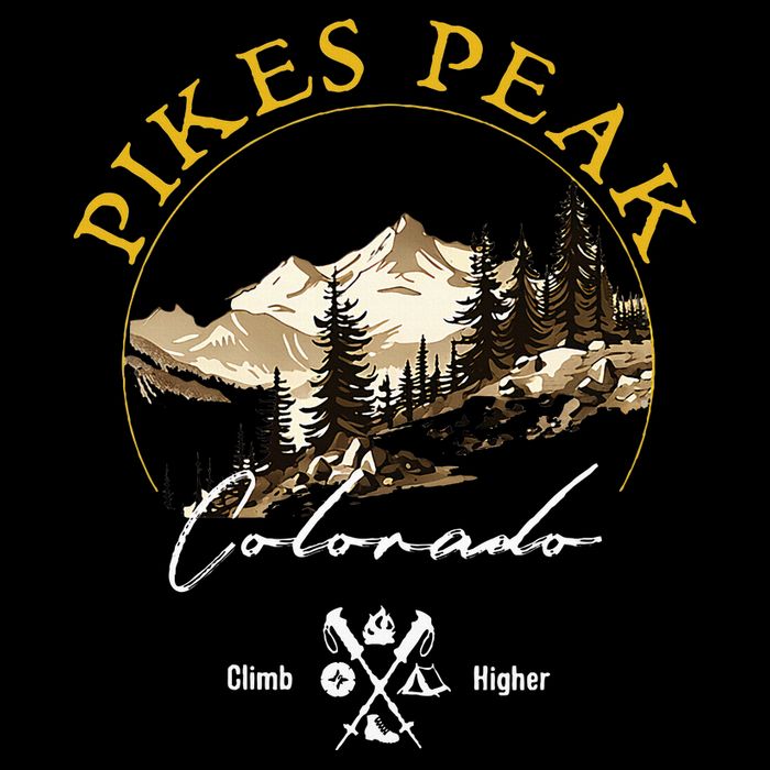 Pikes Peak Retro Vintage Apparel Pikes Peak Souvenir Women's V-Neck T-Shirt