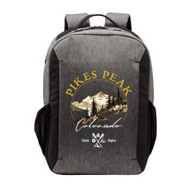 Pikes Peak Retro Vintage Apparel Pikes Peak Souvenir Vector Backpack