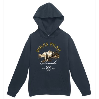 Pikes Peak Retro Vintage Apparel Pikes Peak Souvenir Urban Pullover Hoodie