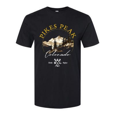 Pikes Peak Retro Vintage Apparel Pikes Peak Souvenir Softstyle CVC T-Shirt