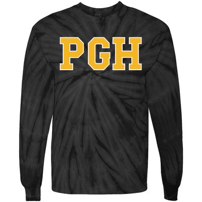 Pittsburgh Pennsylvania Retro Pgh Hometown Pride Tie-Dye Long Sleeve Shirt