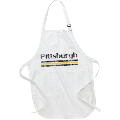 Pittsburgh Pennsylvania Retro Vintage Weathered Throwback Apron