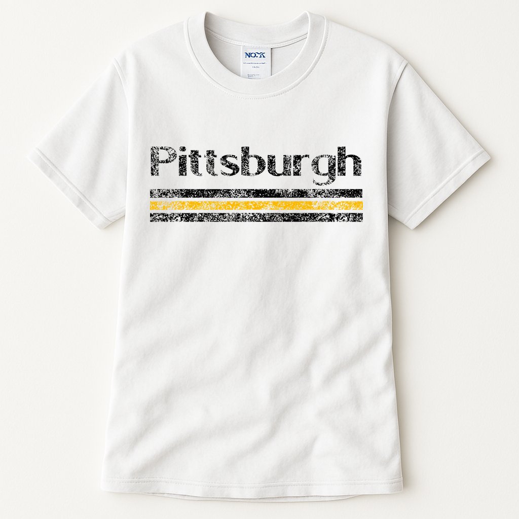 Pittsburgh Pennsylvania Retro Vintage Weathered Throwback Tall T-Shirt