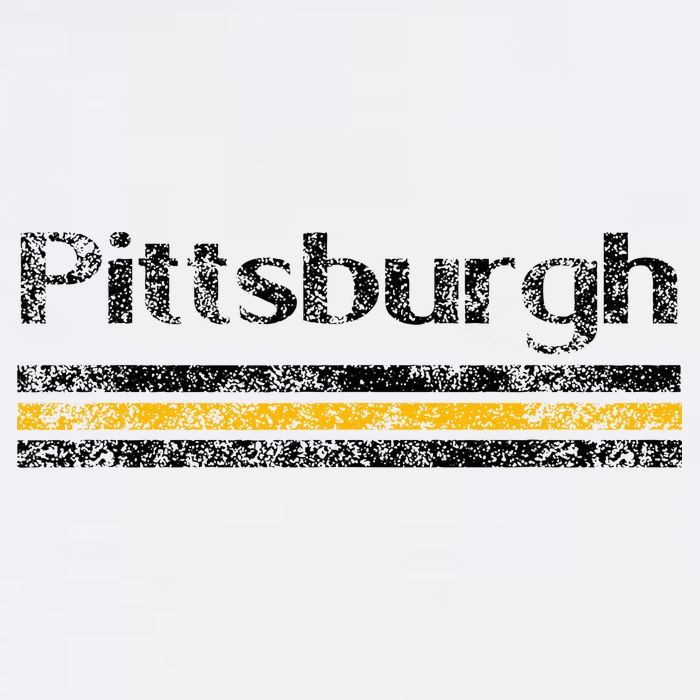 Pittsburgh Pennsylvania Retro Vintage Weathered Throwback Baby Bodysuit