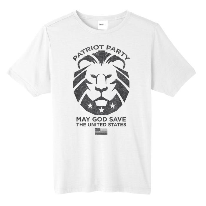 Patriot Party Revolution May God Save The USA Trump 2024 Tall Fusion ChromaSoft Performance T-Shirt