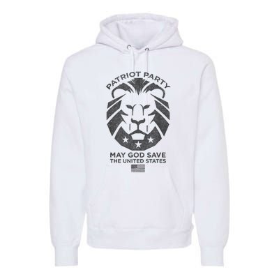 Patriot Party Revolution May God Save The USA Trump 2024 Premium Hoodie