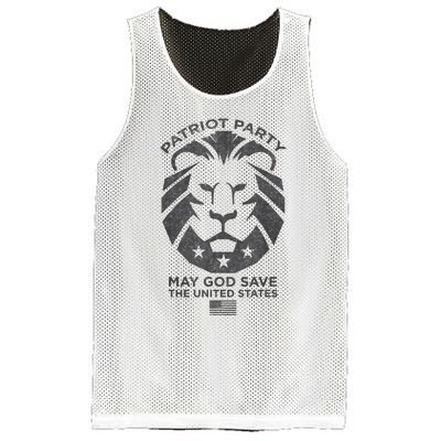 Patriot Party Revolution May God Save The USA Trump 2024 Mesh Reversible Basketball Jersey Tank