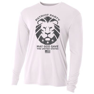 Patriot Party Revolution May God Save The USA Trump 2024 Cooling Performance Long Sleeve Crew