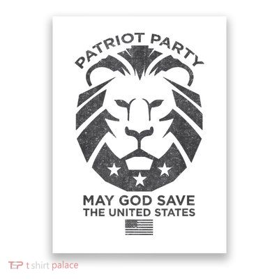 Patriot Party Revolution May God Save The USA Trump 2024 Poster