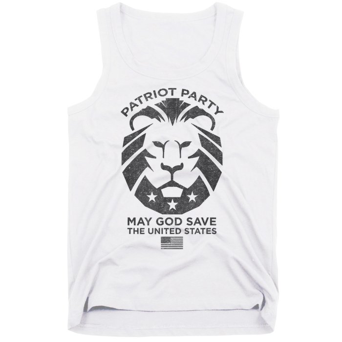 Patriot Party Revolution May God Save The USA Trump 2024 Tank Top