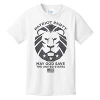 Patriot Party Revolution May God Save The USA Trump 2024 Kids T-Shirt