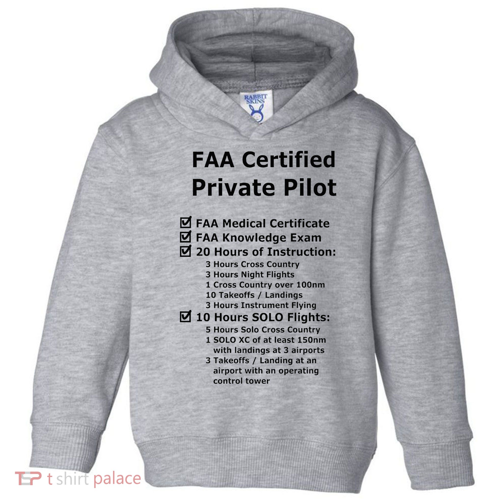 Private Pilot Requirements & Completion Checks Toddler Hoodie