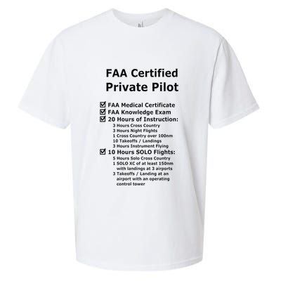 Private Pilot Requirements & Completion Checks Sueded Cloud Jersey T-Shirt