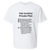 Private Pilot Requirements & Completion Checks Sueded Cloud Jersey T-Shirt