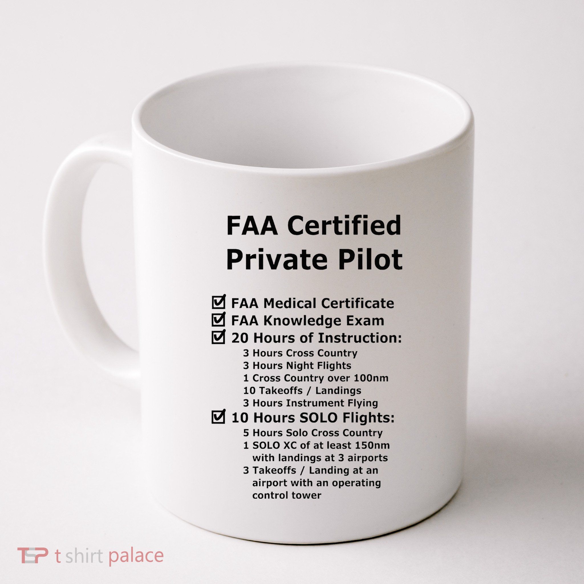 Private Pilot Requirements & Completion Checks Mug