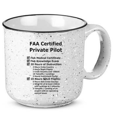 Private Pilot Requirements & Completion Checks 15oz Campfire Ceramic Mug