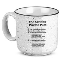 Private Pilot Requirements & Completion Checks 15oz Campfire Ceramic Mug