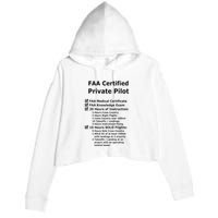 Private Pilot Requirements & Completion Checks Crop Fleece Hoodie