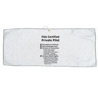 Private Pilot Requirements & Completion Checks Large Microfiber Waffle Golf Towel