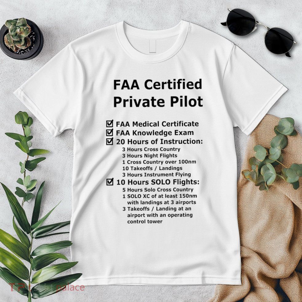 Private Pilot Requirements & Completion Checks Premium T-Shirt