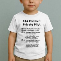 Private Pilot Requirements & Completion Checks Toddler T-Shirt