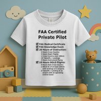 Private Pilot Requirements & Completion Checks Toddler T-Shirt