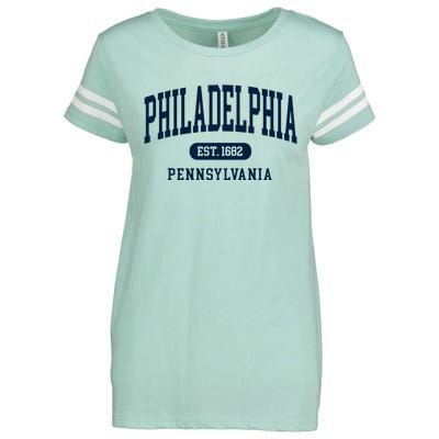 Philadelphia Pennsylvania Retro Throwback Souvenir Enza Ladies Jersey Football T-Shirt