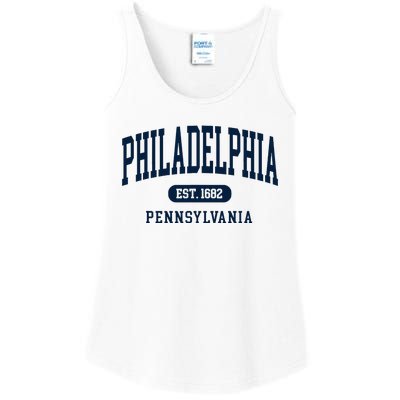 Philadelphia Pennsylvania Retro Throwback Souvenir Ladies Essential Tank